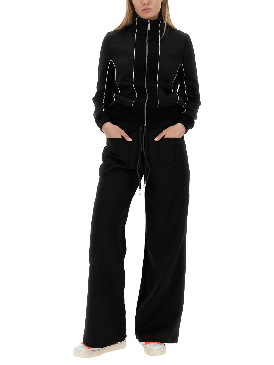 OFF-WHITE PANTALONE LOOSE FIT IN TESSUTO TECNICO