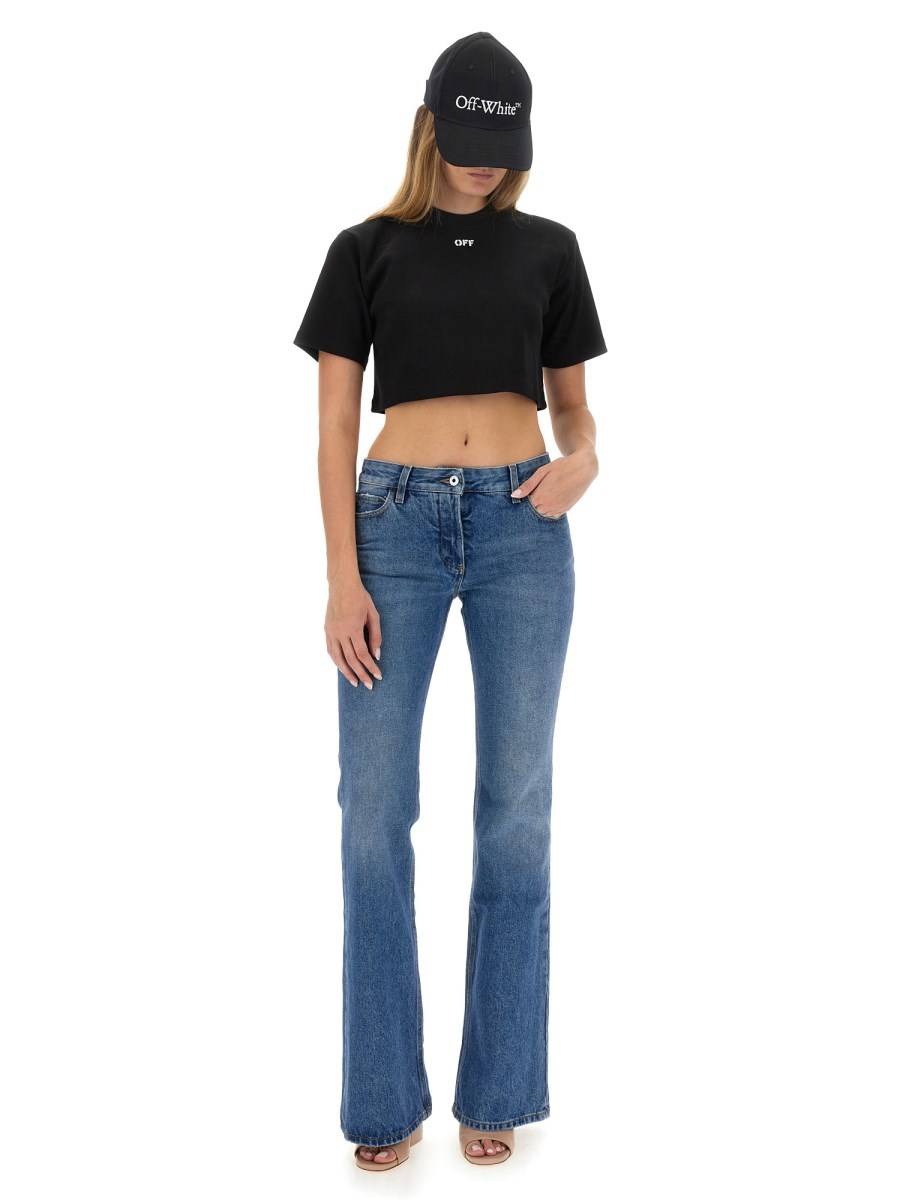 OFF-WHITE T-SHIRT CROPPED