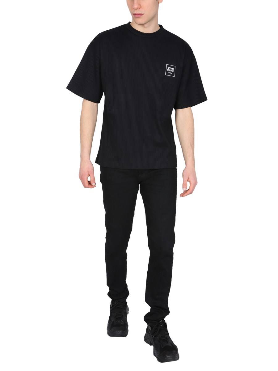 OPENING CEREMONY T-SHIRT A COSTINE IN COTONE