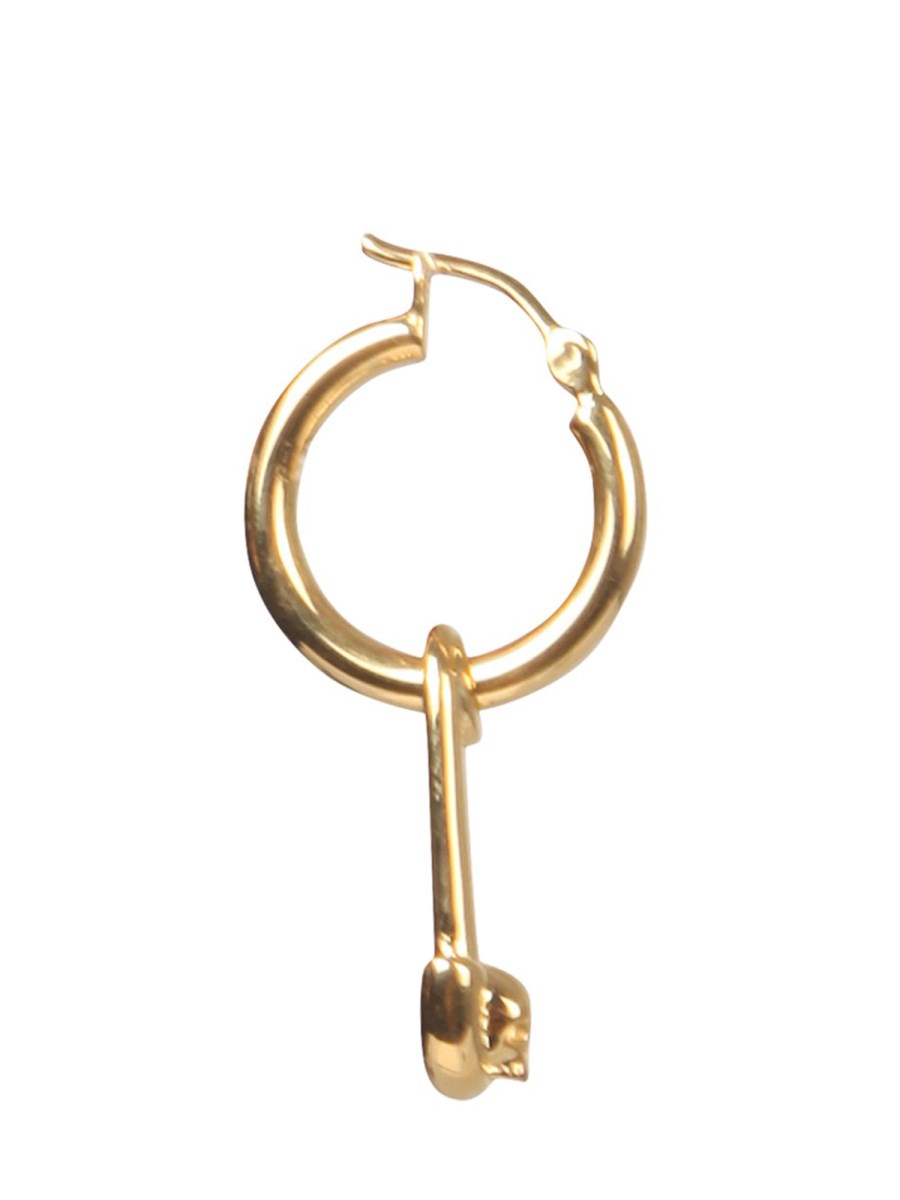 NORTHSKULL ORECCHINO SINGOLO CON CHARM SKULL SAFETY PIN