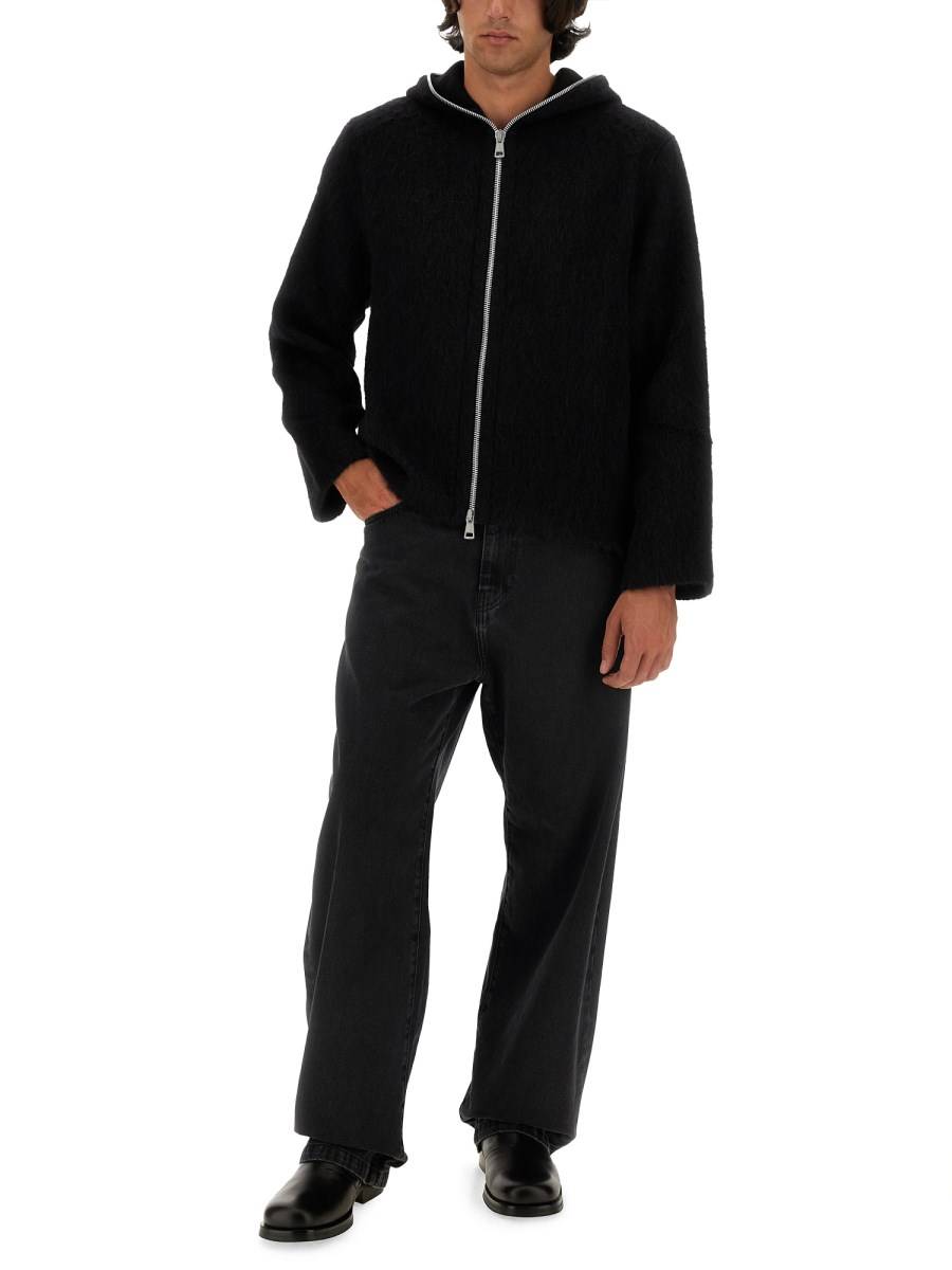 OUR LEGACY CARDIGAN IN LANA CON ZIP