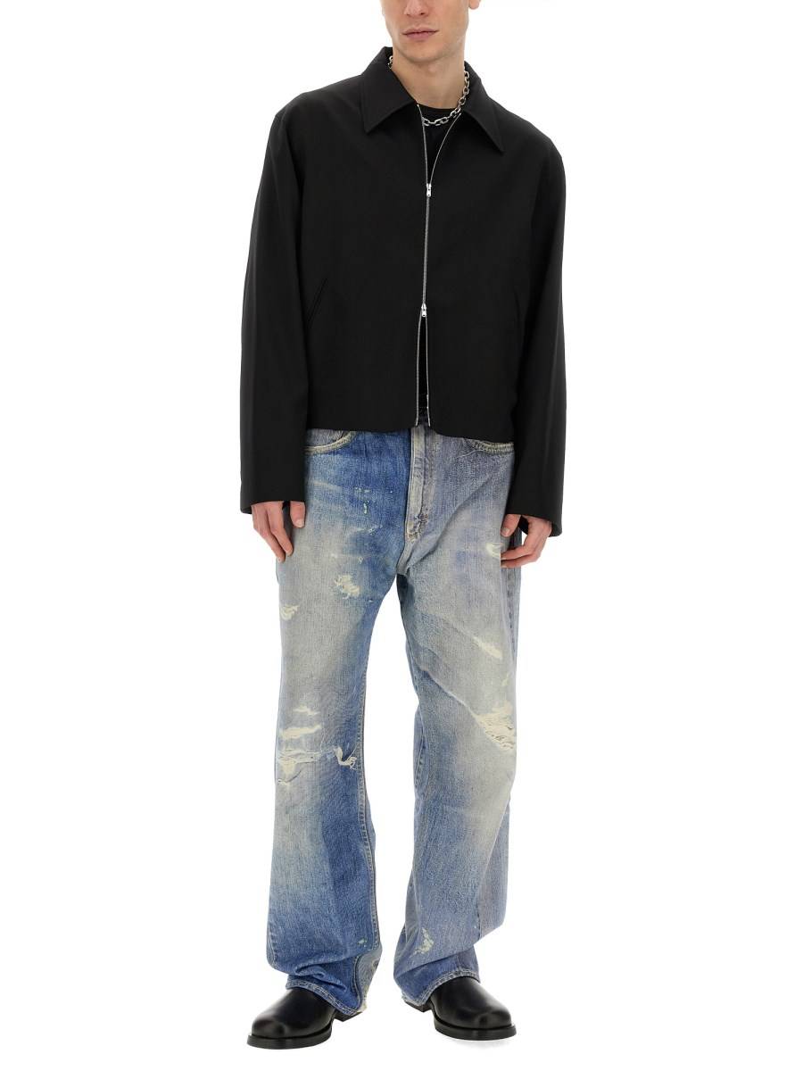 OUR LEGACY GIACCA IN LANA CON ZIP