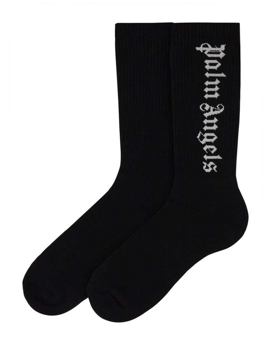 PALM ANGELS CALZINO IN COTONE CON LOGO