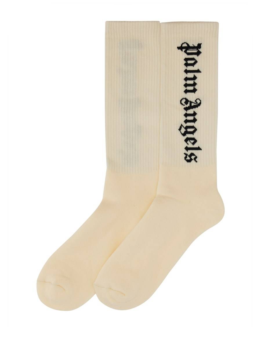 PALM ANGELS CALZINO IN COTONE CON LOGO