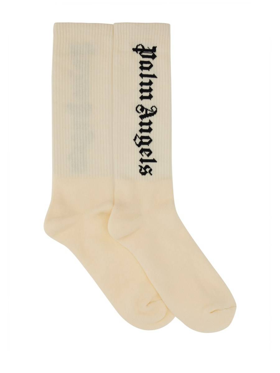 PALM ANGELS CALZINO IN COTONE CON LOGO