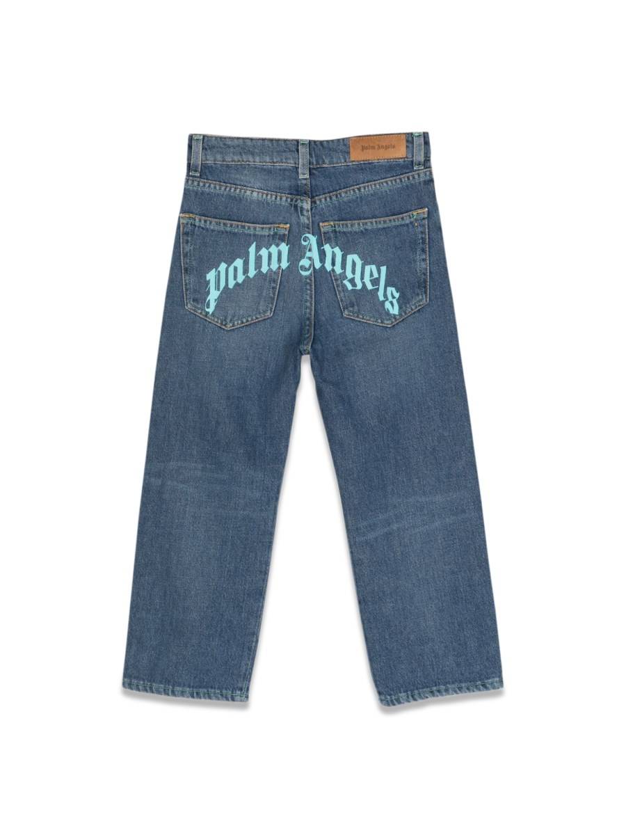 PALM ANGELS Curved Stone Reg.den.pants