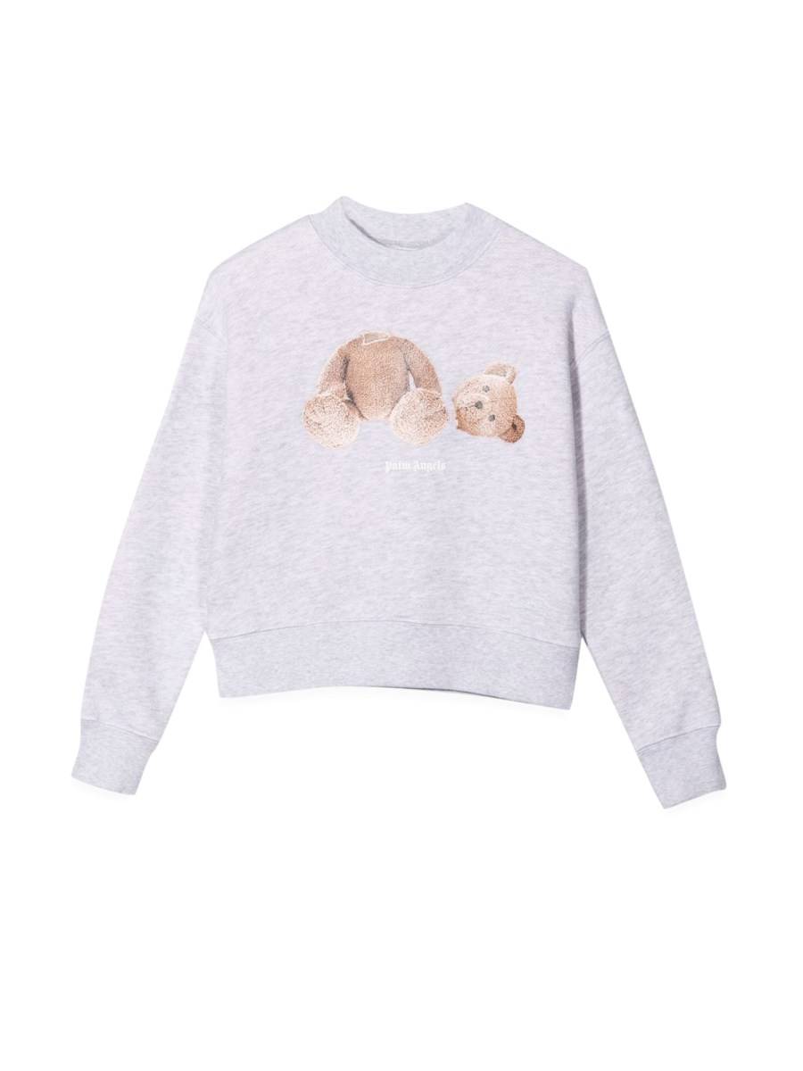 PALM ANGELS FELPA CON STAMPA BEAR