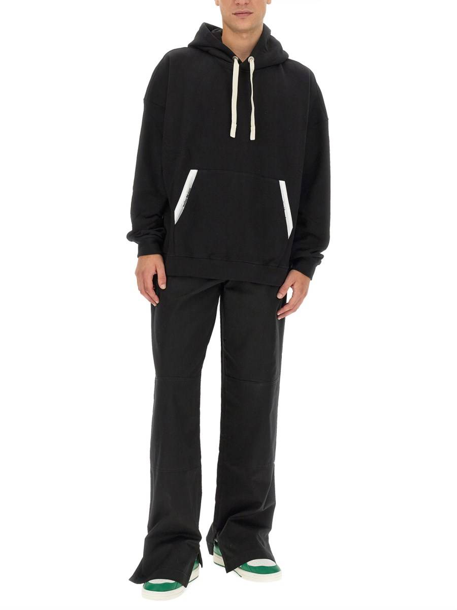 PALM ANGELS FELPA IN COTONE CON CAPPUCCIO
