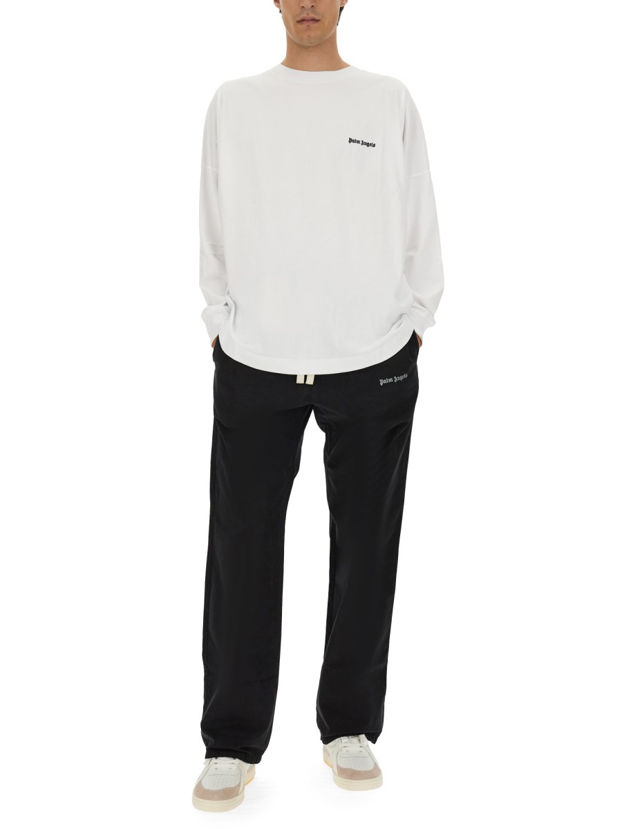 PALM ANGELS FELPA IN COTONE CON LOGO