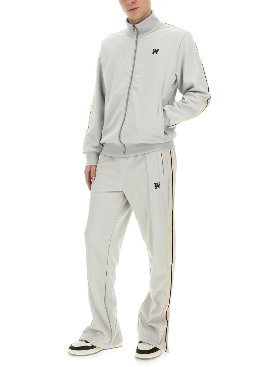 PALM ANGELS FELPA "MONOGRAM" IN TESSUTO TECNICO