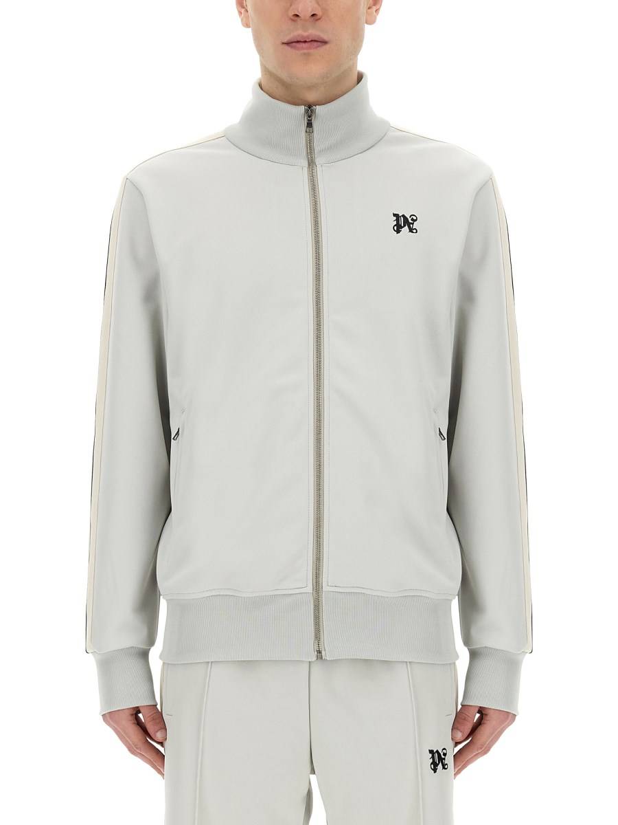 PALM ANGELS FELPA "MONOGRAM" IN TESSUTO TECNICO