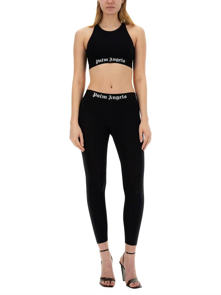 PALM ANGELS LEGGINGS CON LOGO