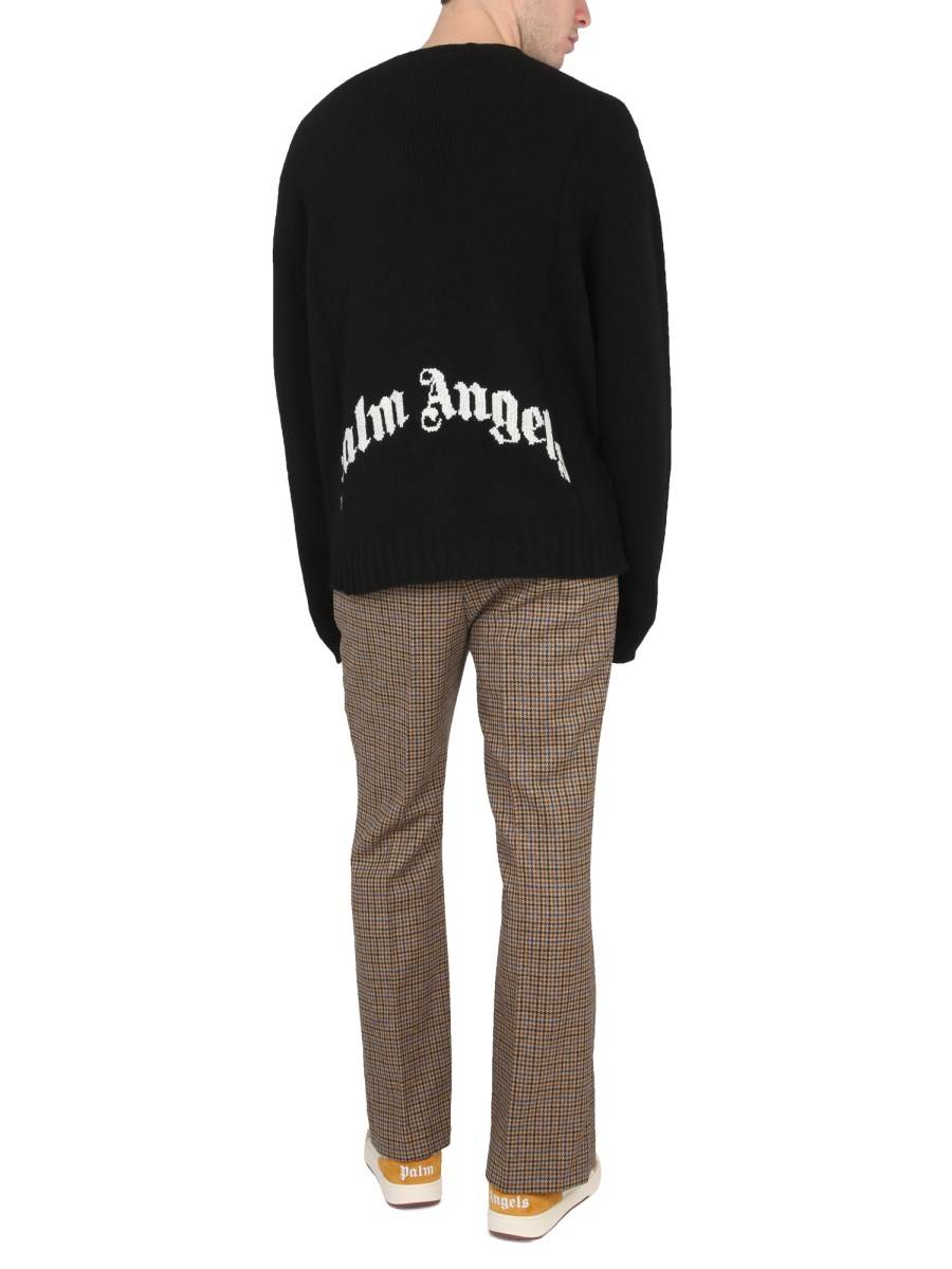 PALM ANGELS MAGLIA IN LANA CON STAMPA LOGO