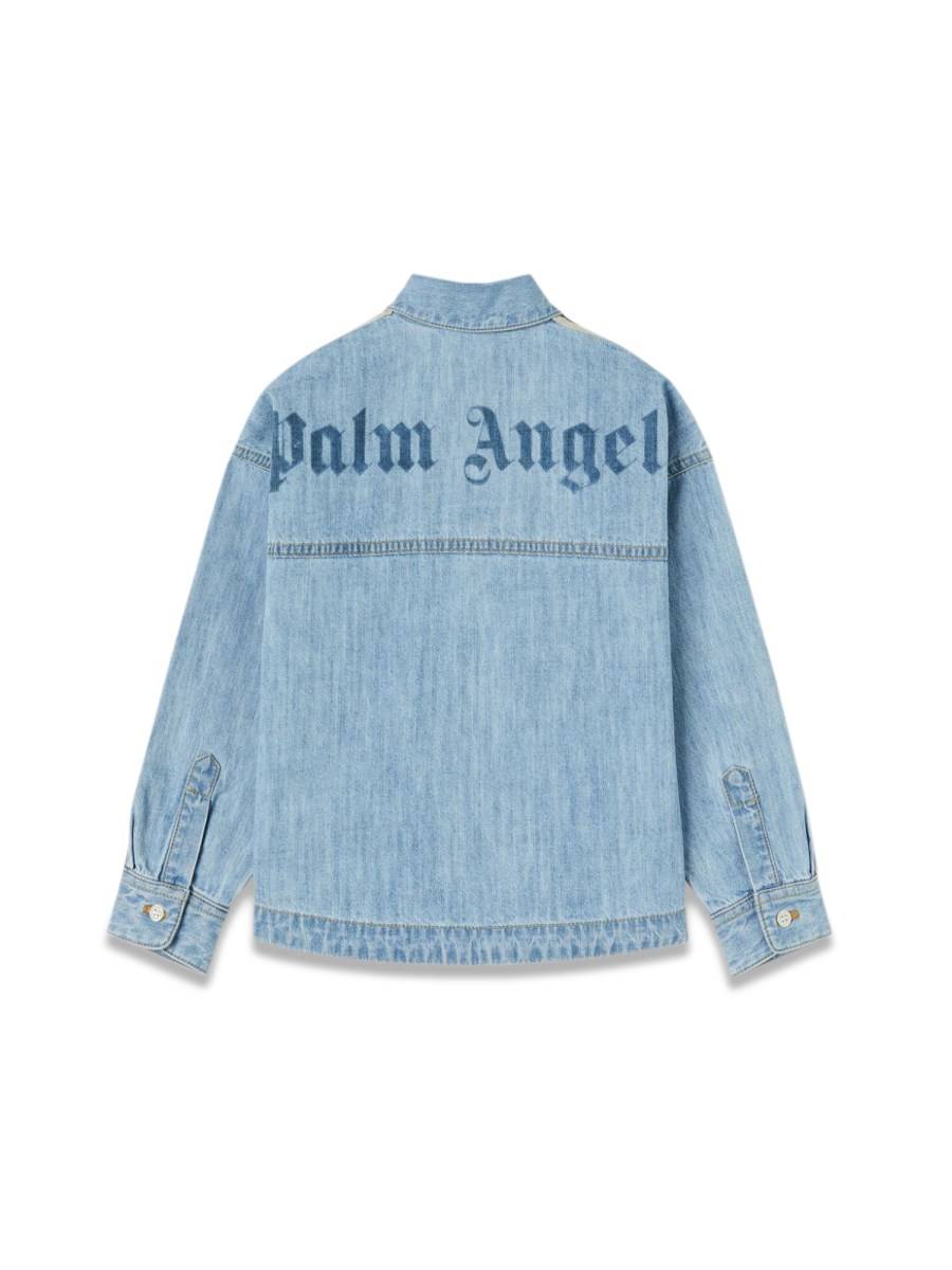 PALM ANGELS Overlo.track Chambray Osshirt