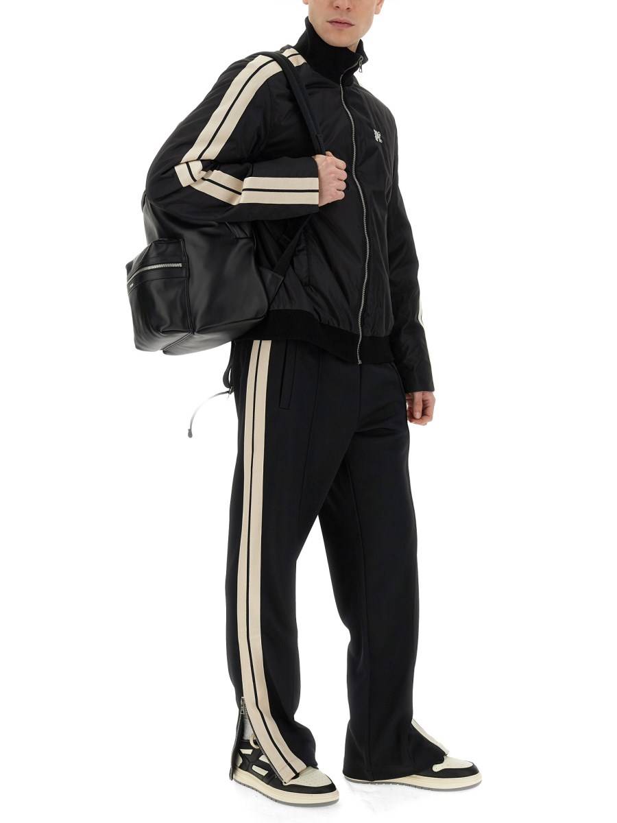 PALM ANGELS PANTALONE MONOGRAM IN TESSUTO TECNICO