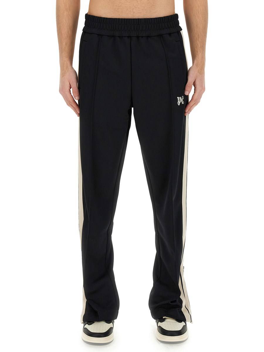 PALM ANGELS PANTALONE MONOGRAM IN TESSUTO TECNICO