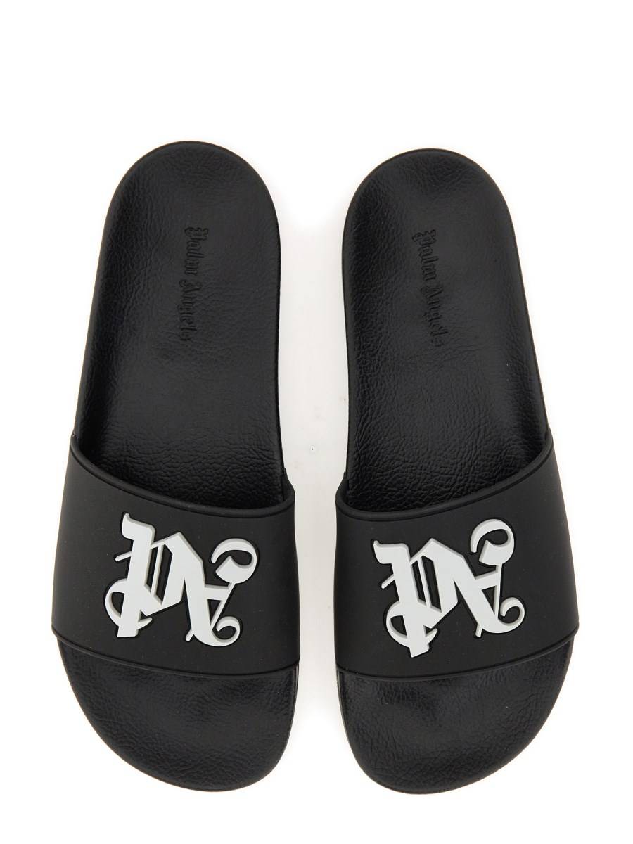 PALM ANGELS SANDALO SLIDE CON LOGO