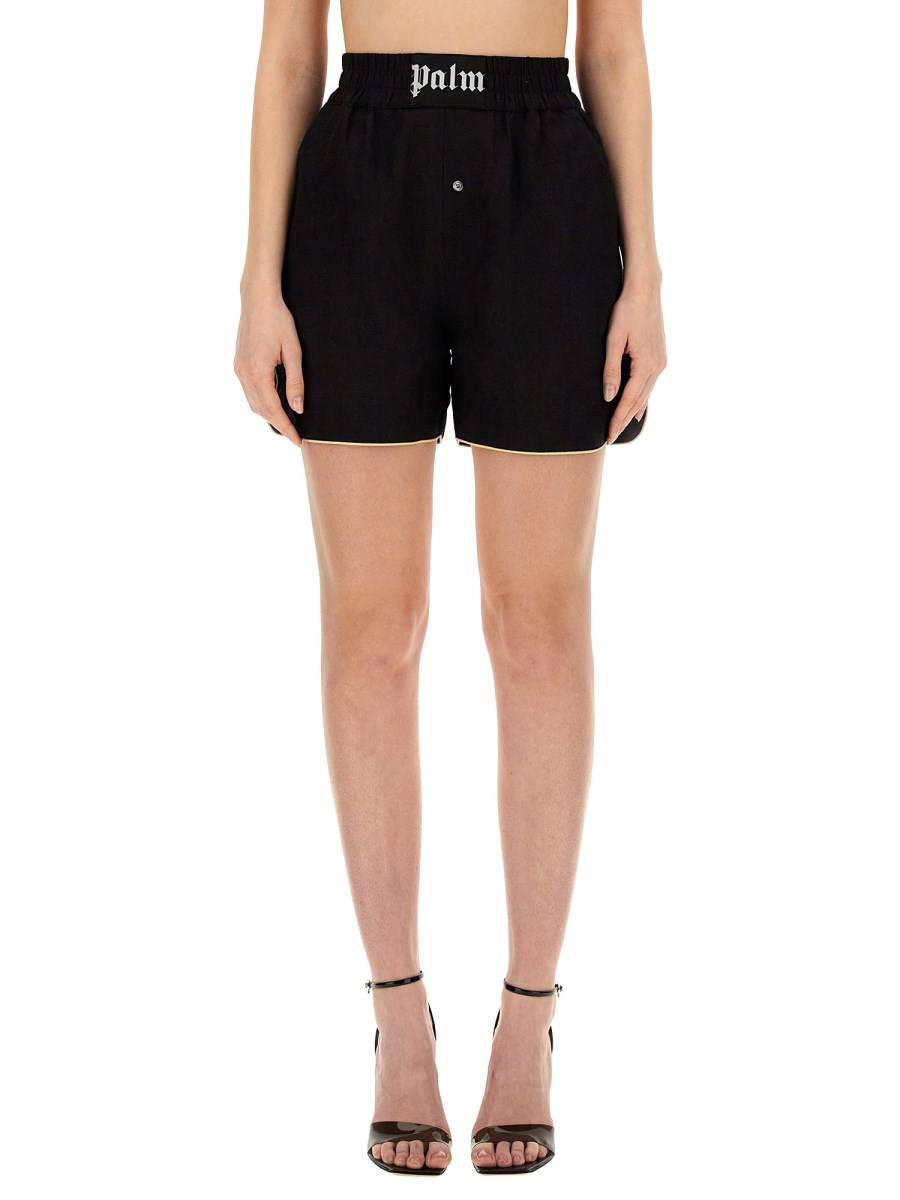 PALM ANGELS SHORTS CON LOGO