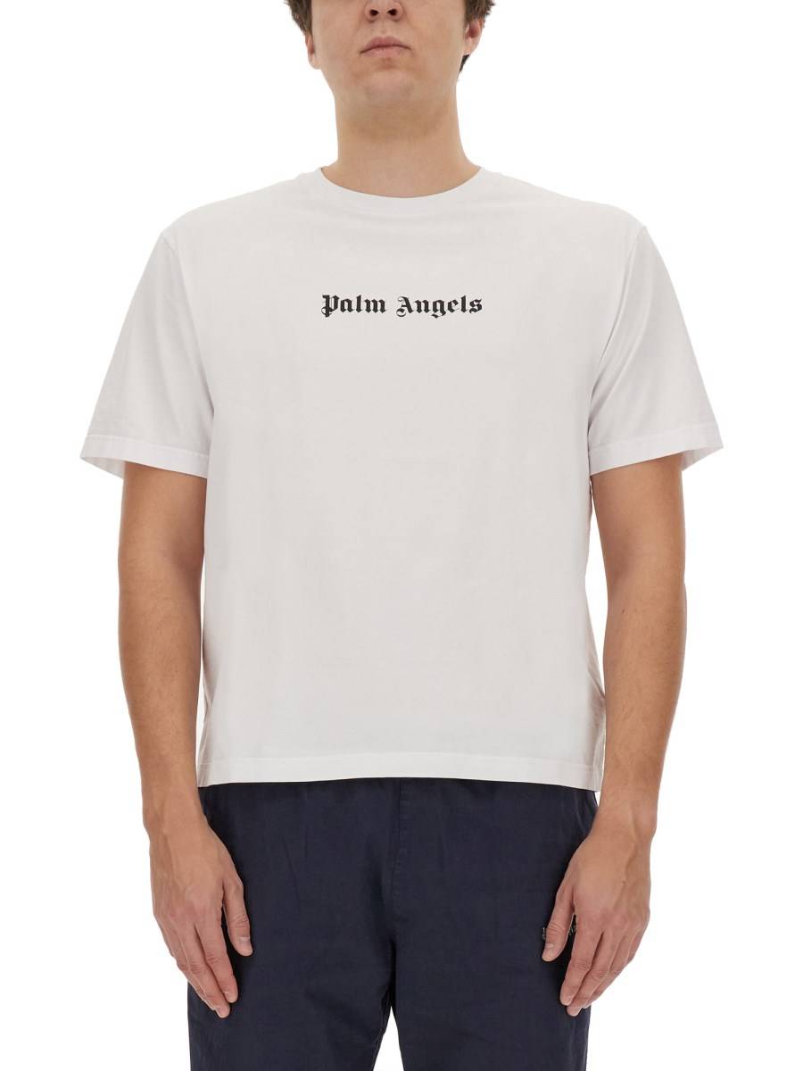 PALM ANGELS T-SHIRT CON LOGO