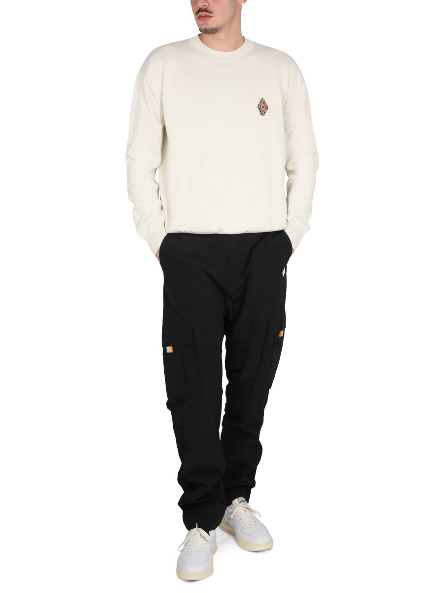 MARCELO BURLON COUNTY OF MILAN PANTALONE CARGO CROSS IN NYLON
