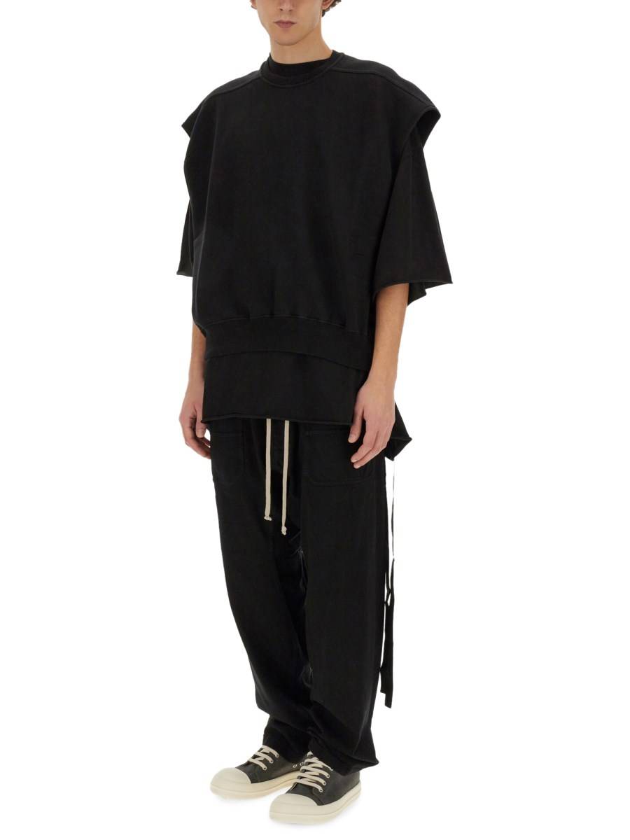 RICK OWENS DRKSHDW PANTALONE "CARGO DRAWSTRING" IN COTONE