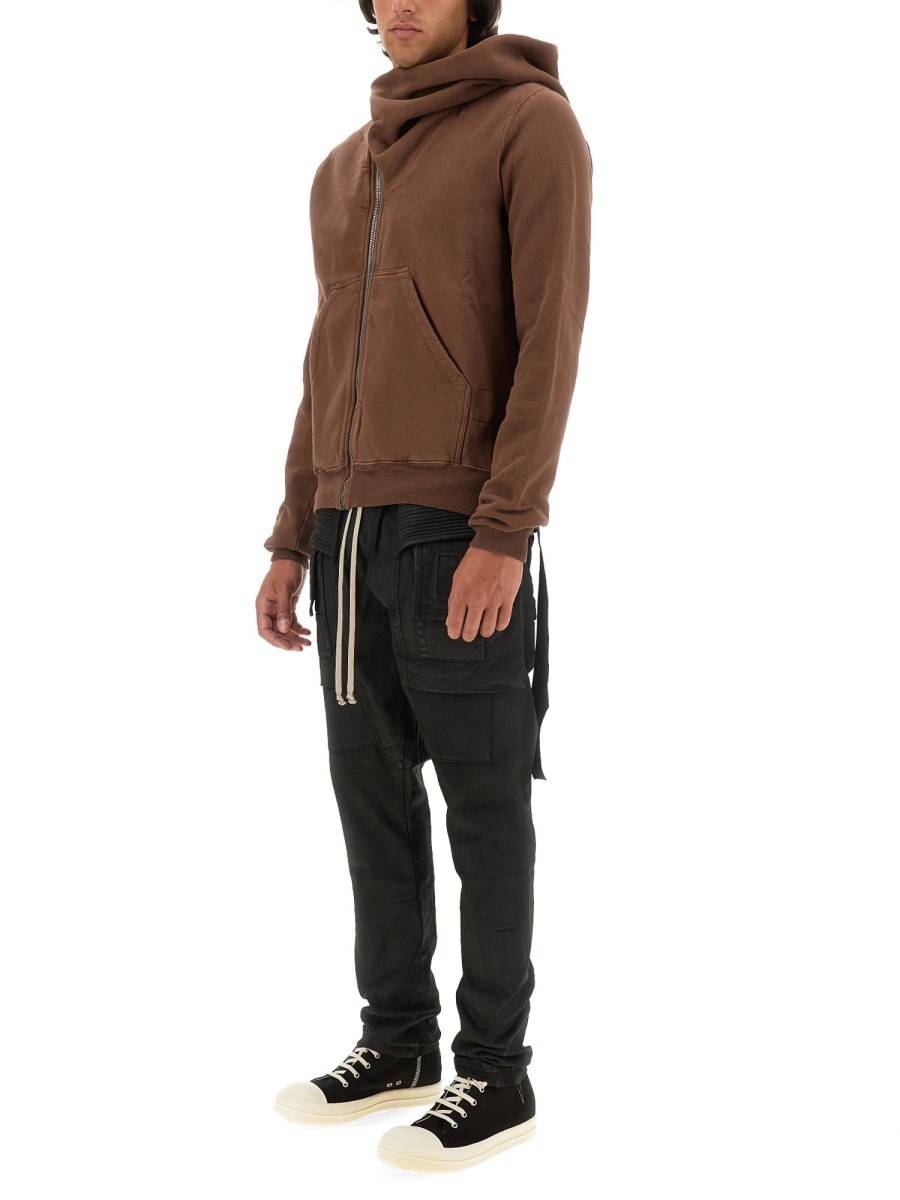 RICK OWENS DRKSHDW PANTALONE CRETCH CARGO IN COTONE