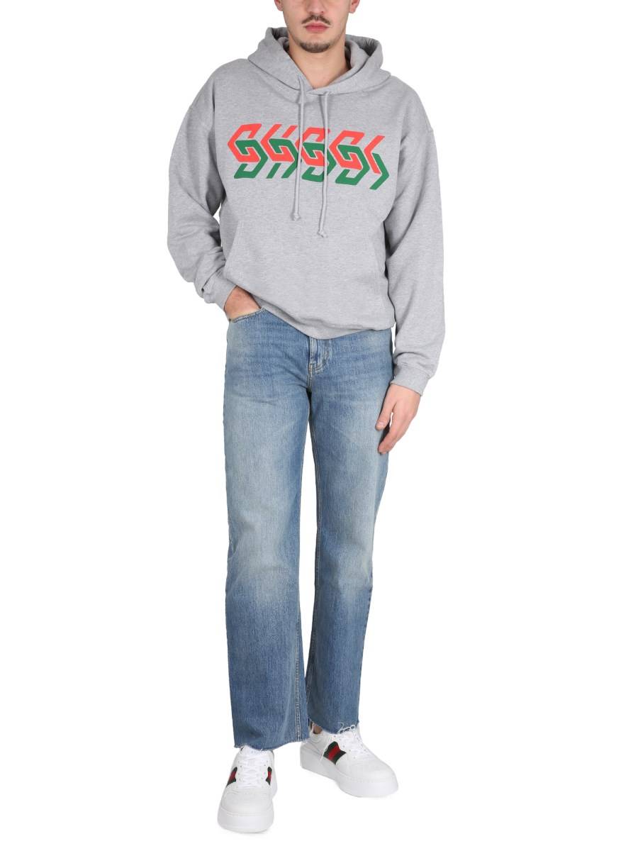 GUCCI PANTALONE IN DENIM CON TRATTAMENTOSTONE-WASHED
