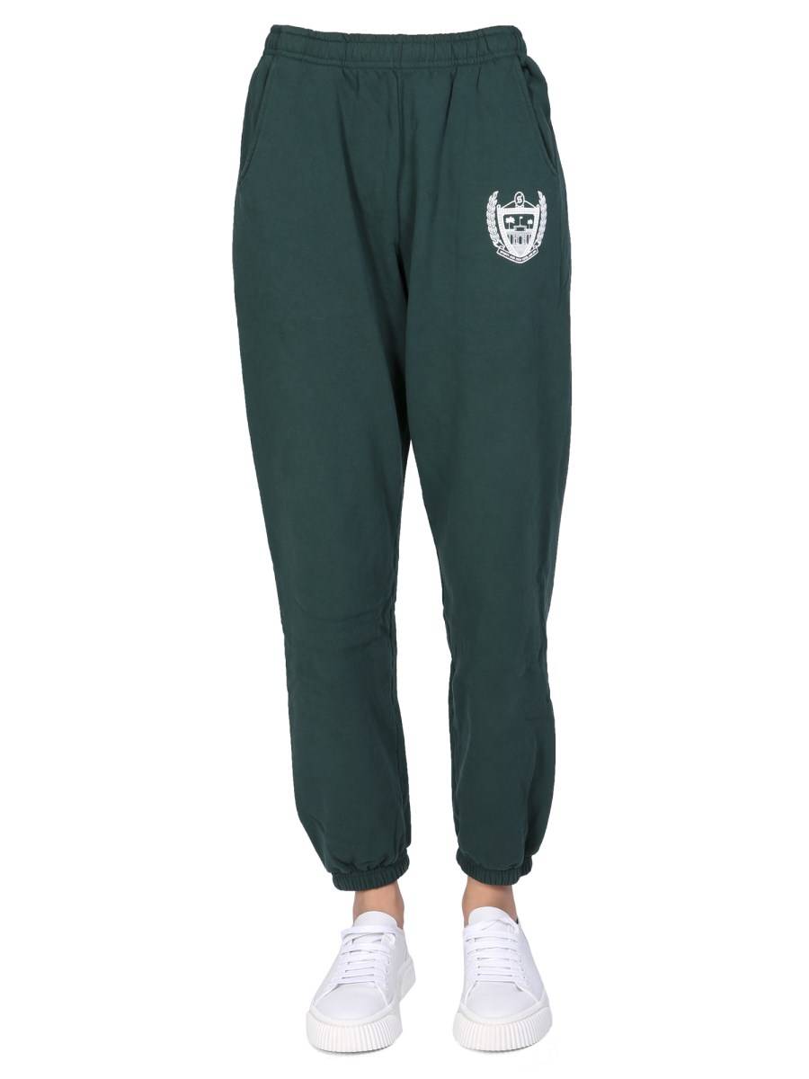 SPORTY&RICH PANTALONE JOGGING "BEVERLY HILLS" IN COTONE