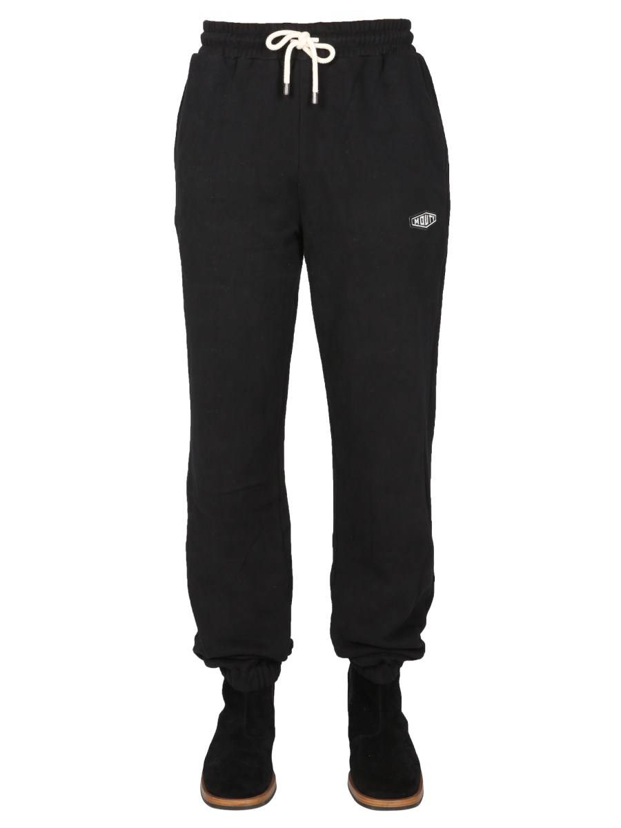 MOUTY PANTALONE JOGGING BIGGIE IN COTONE CON PATCH LOGO