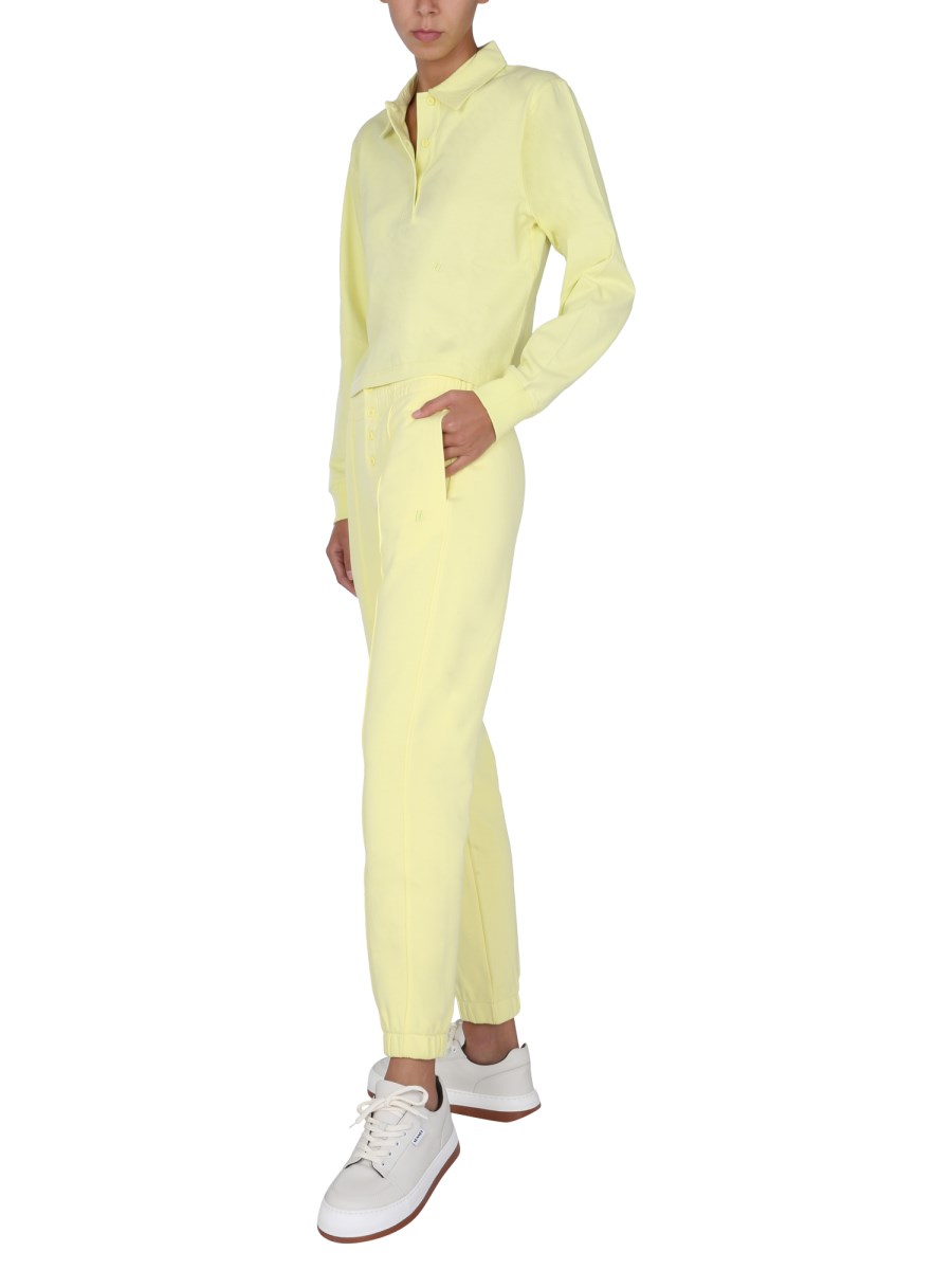 HELMUT LANG PANTALONE JOGGING IN COTONE CON BOTTONI