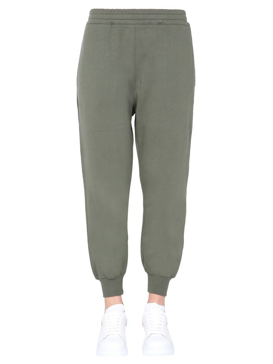 ALEXANDER McQUEEN PANTALONE JOGGING IN COTONE CON STAMPA LOGO