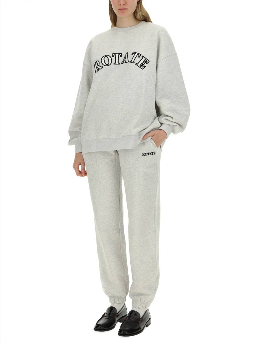 ROTATE BIRGER CHRISTENSEN PANTALONE JOGGING IN COTONE