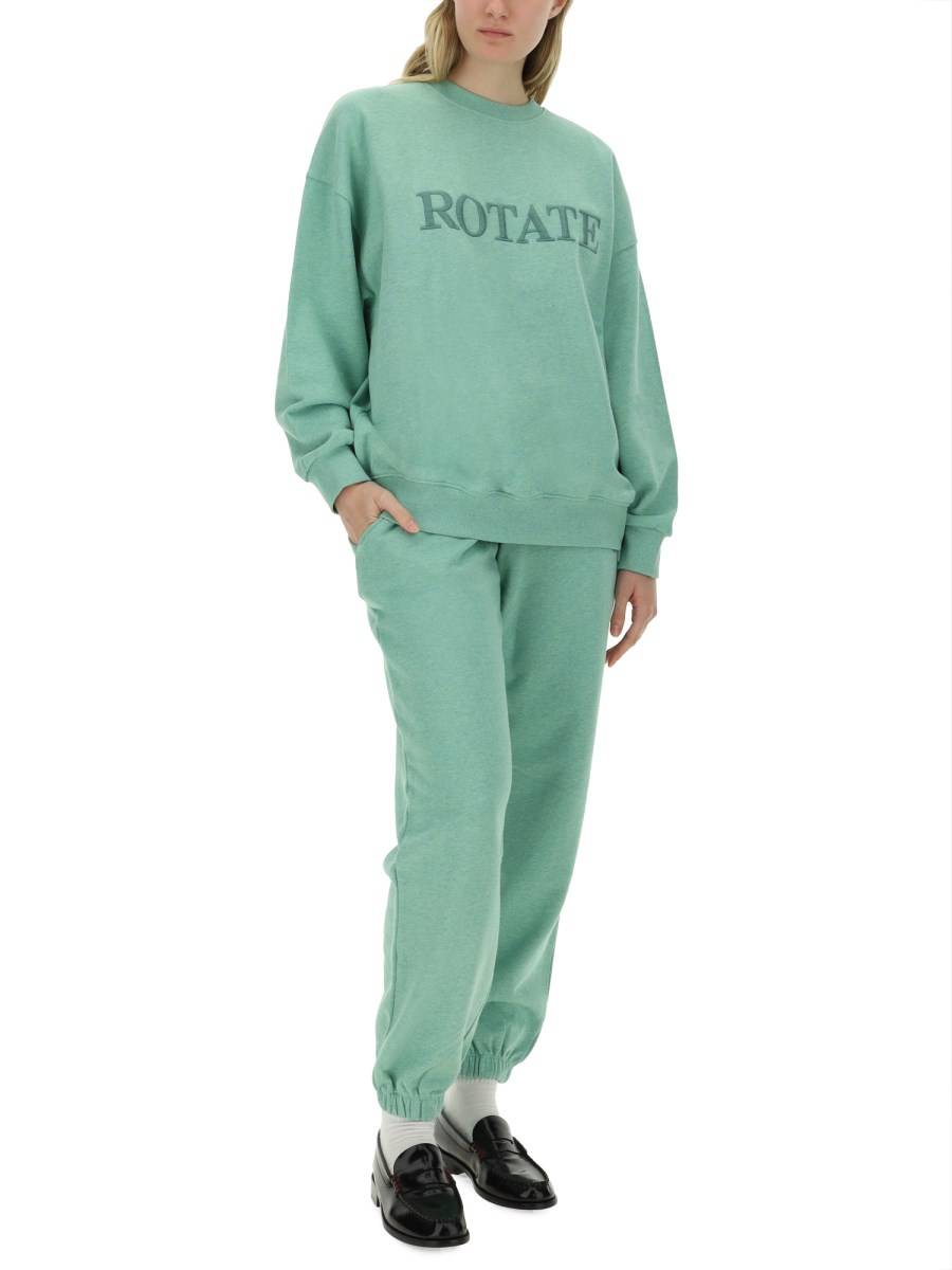 ROTATE BIRGER CHRISTENSEN PANTALONE JOGGING IN COTONE