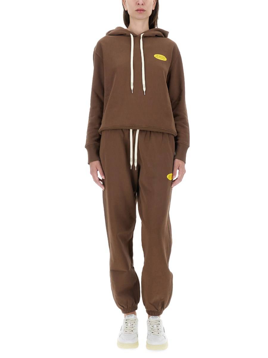 AUTRY PANTALONE JOGGING IN FELPA DI COTONE CON LOGO