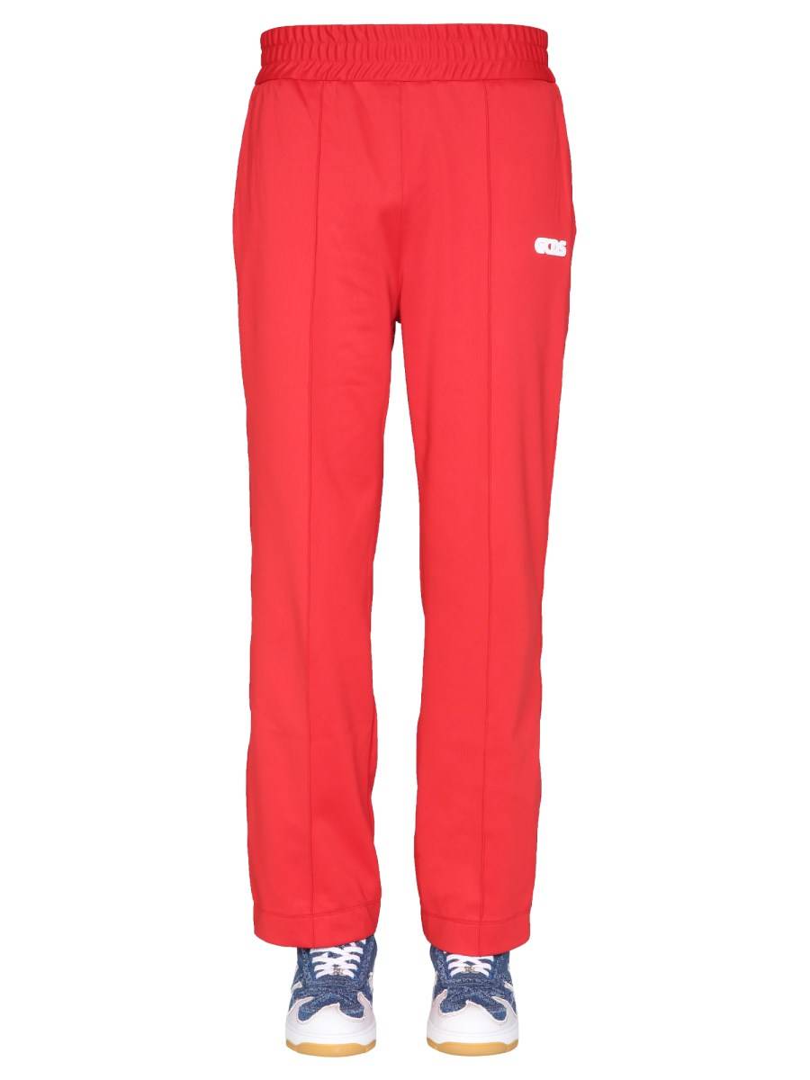 GCDS PANTALONE JOGGING IN TESSUTO TECNICO CON STAMPA "CHAIN"