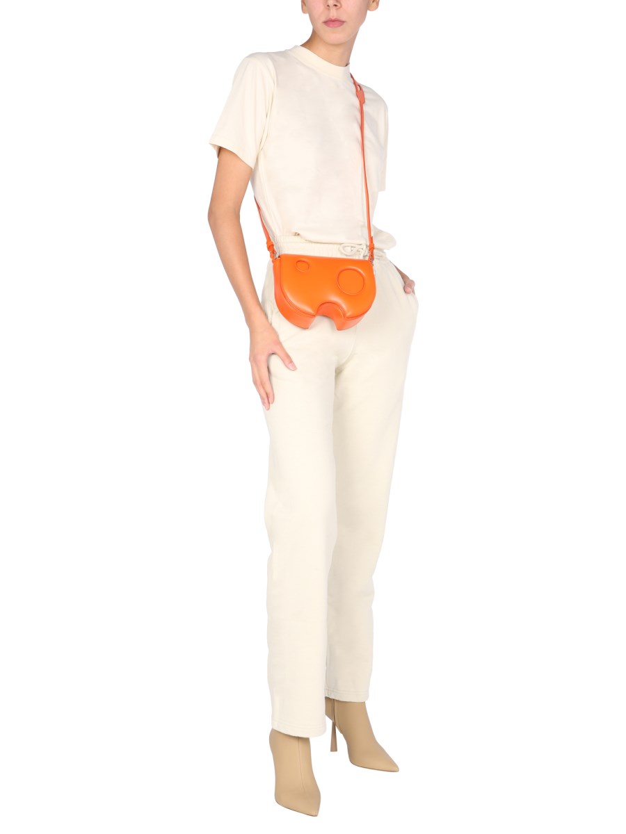 OFF-WHITE PANTALONE JOGGING "RUBBER ARROW" IN COTONE CON STAMPA LATERALE