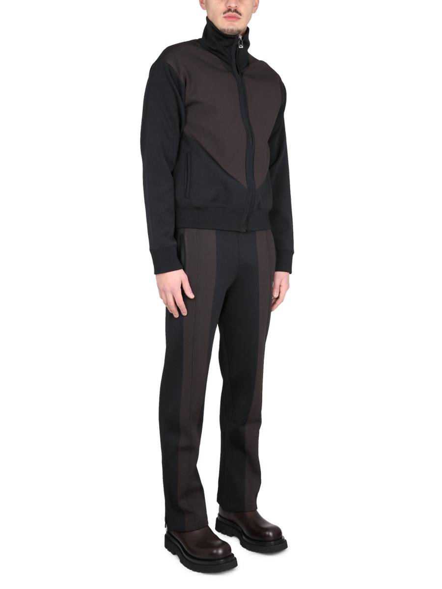 BOTTEGA VENETA PANTALONE LEGGERO IN TESSUTO TECNICO DOPPIO IN MISTO VISCOSA