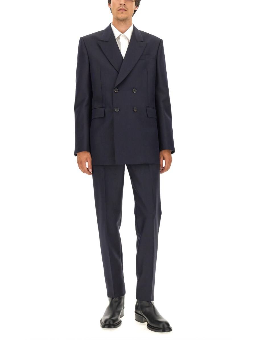 ALEXANDER McQUEEN PANTALONE SARTORIALE A SIGARETTA IN LANA