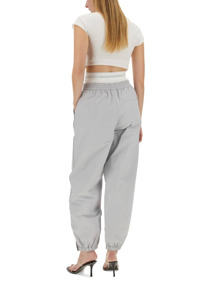 ALEXANDER WANG PANTALONE SPORTIVO CON INTIMO INTEGRATO CON LOGO