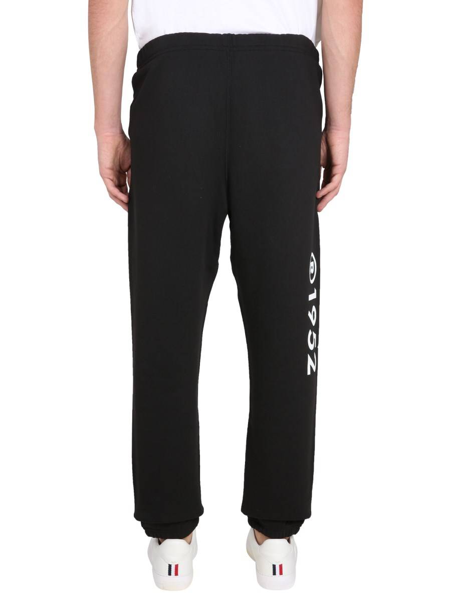 MONCLER GENIUS PANTALONE SPORTIVO CON LOGO 2 MONCLER 1952 IN COTONE GARZATO