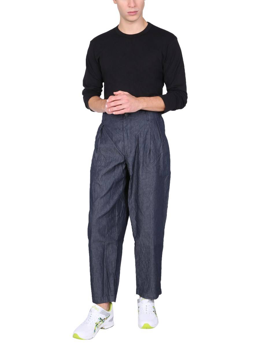COMME DES GARCONS SHIRT PANTALONE STRAIGHT FIT IN DENIM DI COTONE