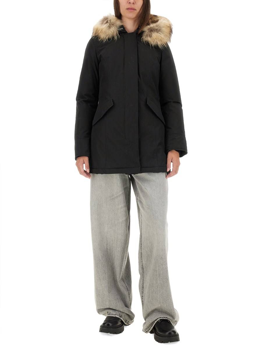 WOOLRICH PARKA "ARTIC RACOON" CON CAPPUCCIO CORDATO DI PELLICCIA