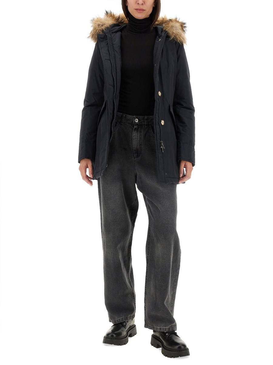 WOOLRICH PARKA "ARTIC RACOON" CON CAPPUCCIO CORDATO DI PELLICCIA