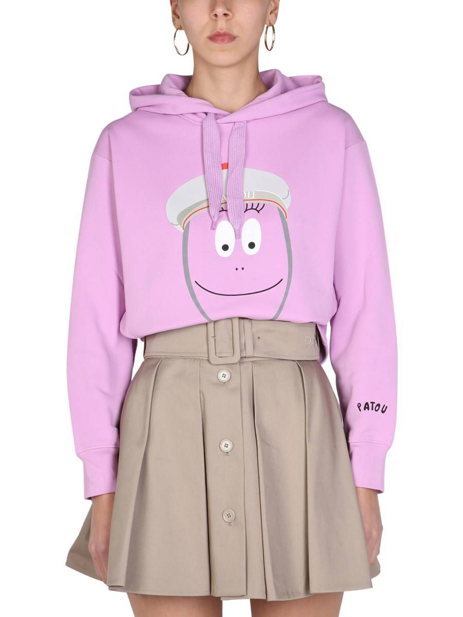 PATOU FELPA "BARBAPATOU" IN COTONE BIOLOGICO