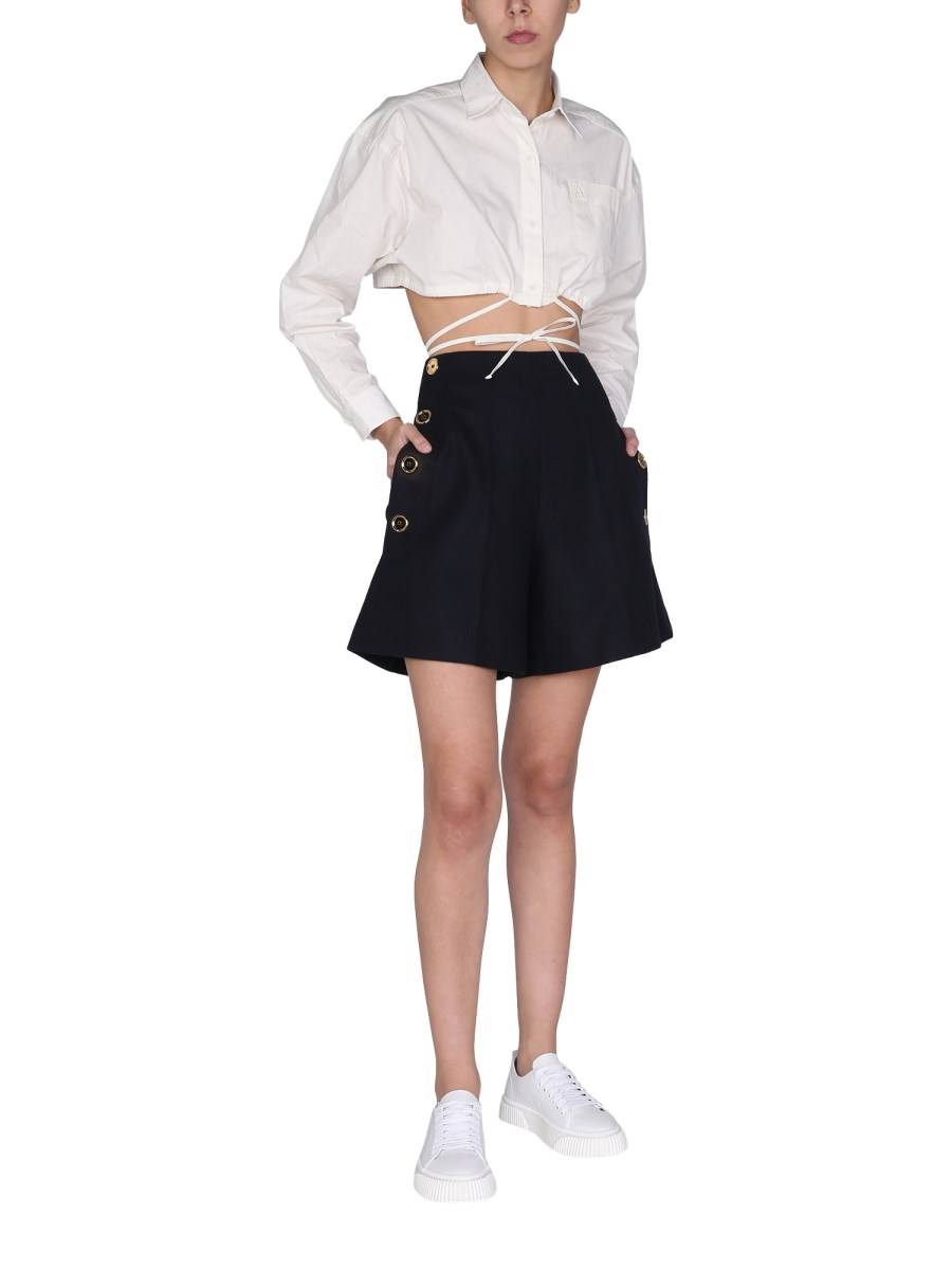 PATOU SHORTS IN LANA A VITA ALTA