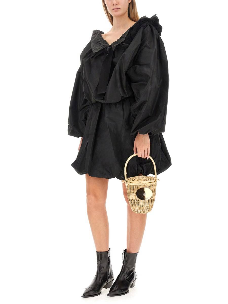 PATOU TOP IN COTONE BIO CON MANICHE A PALLONCINO