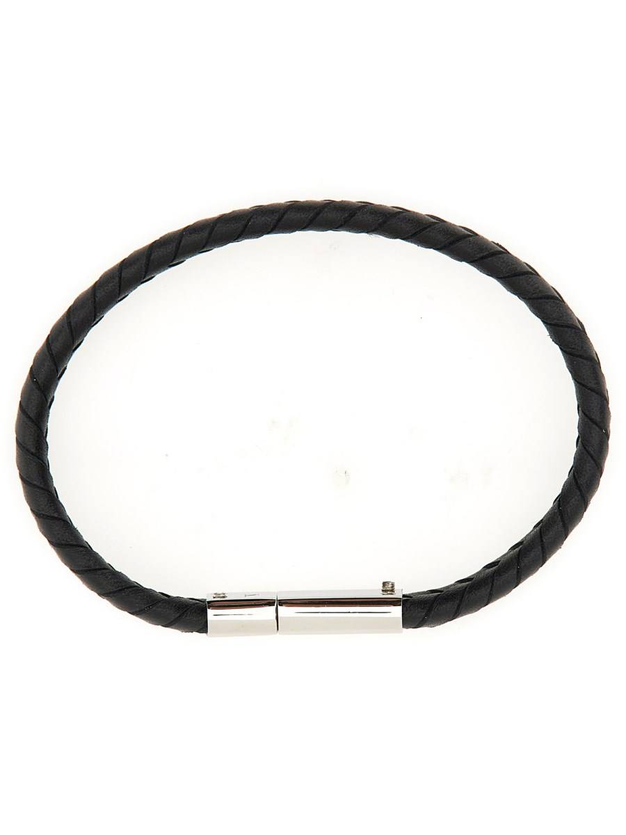 PAUL SMITH BRACCIALE IN PELLE CON LOGO