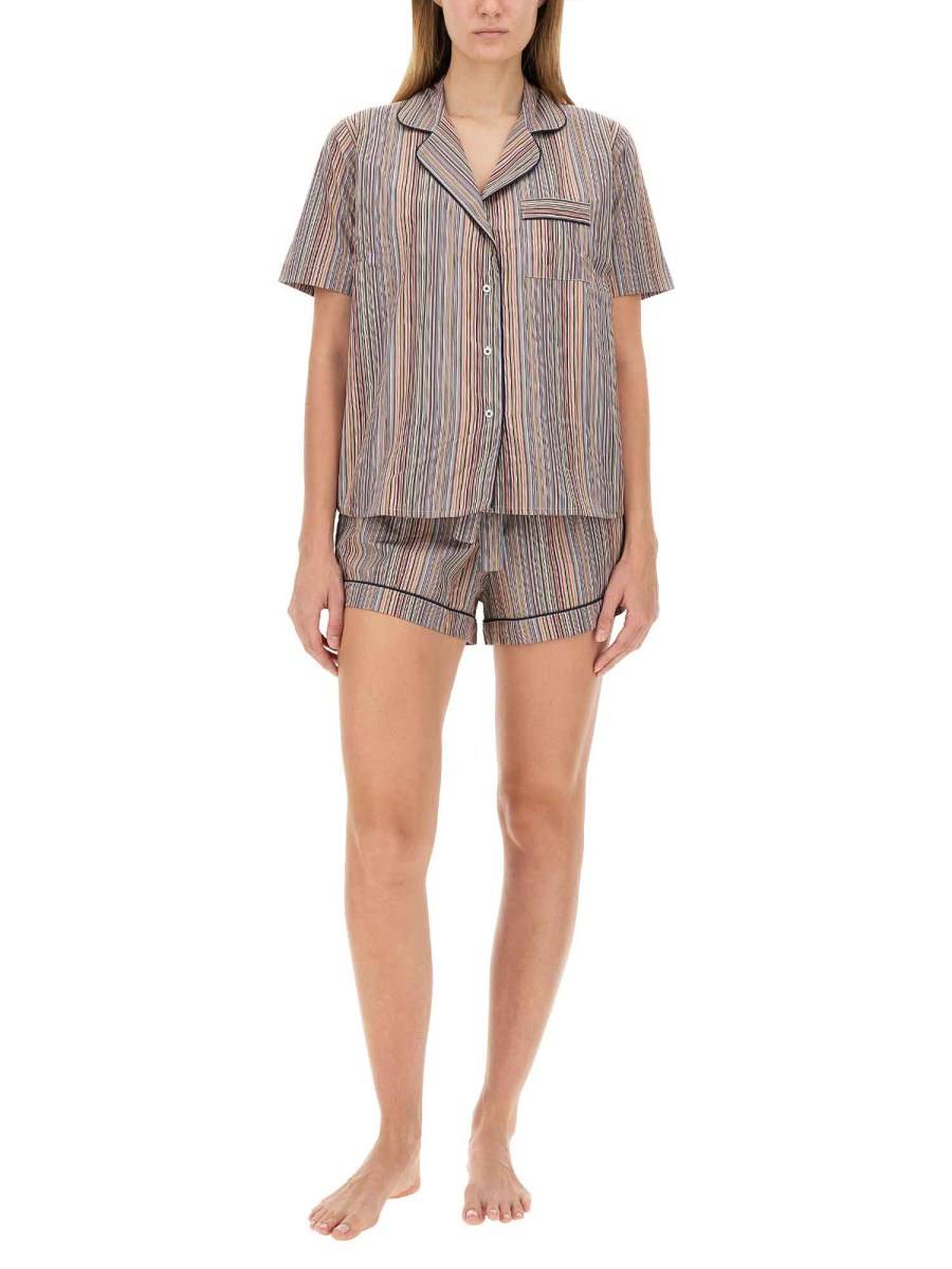 PAUL SMITH CAMICIA DA NOTTE IN COTONE
