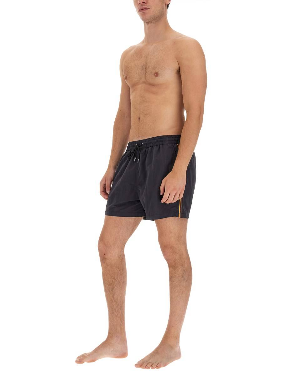 PAUL SMITH COSTUME IN TESSUTO TECNICO CON LOGO