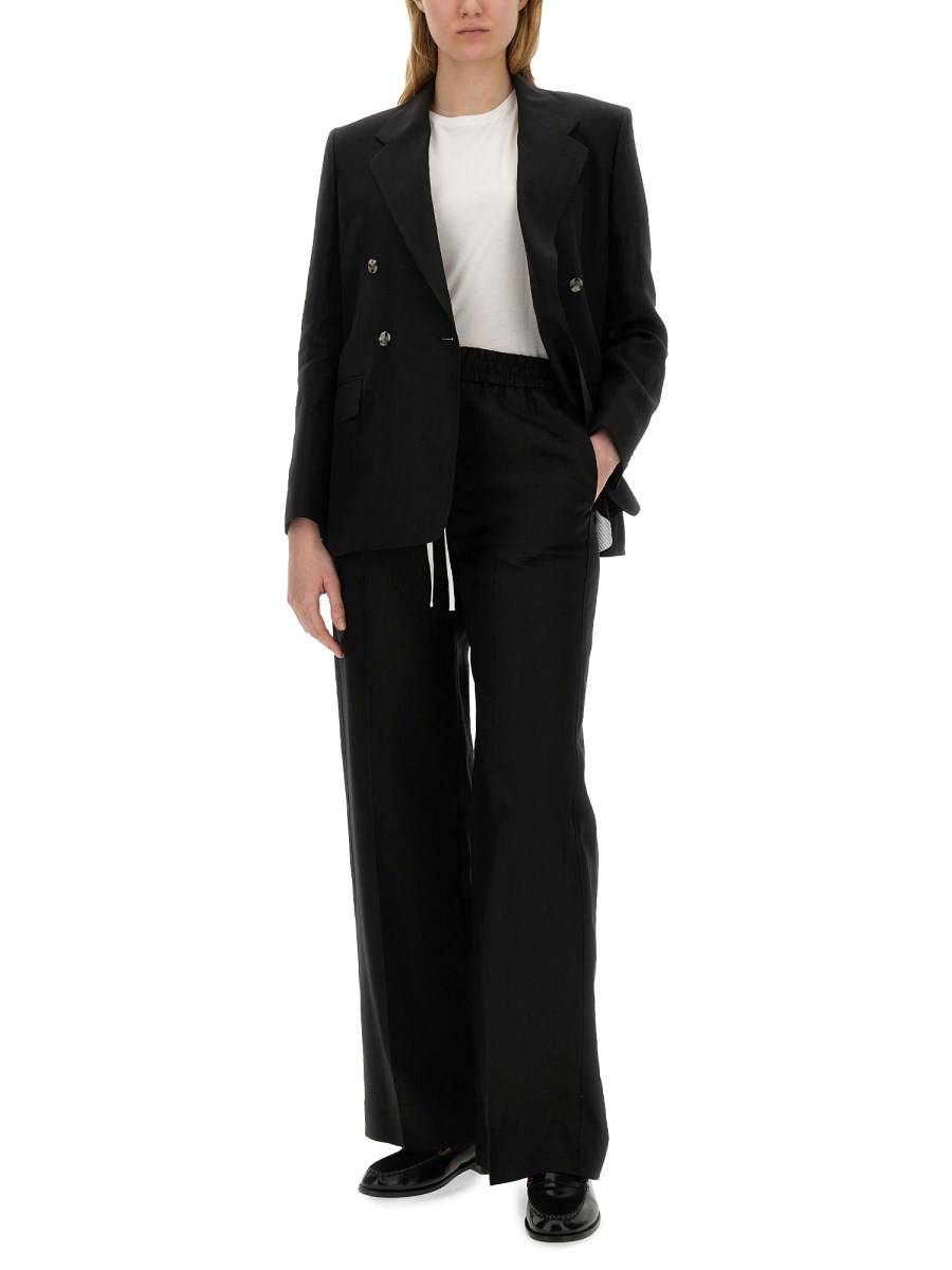 PAUL SMITH PANTALONE IN LINO CON COULISSE